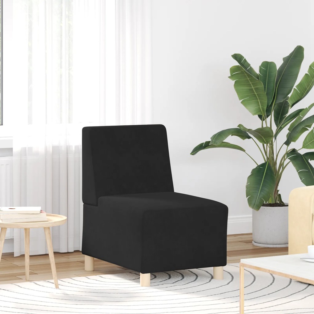 vidaXL Καναπέδες 2 pcs Μαύρο 55 x 74 x 82 εκ. Βελούδο