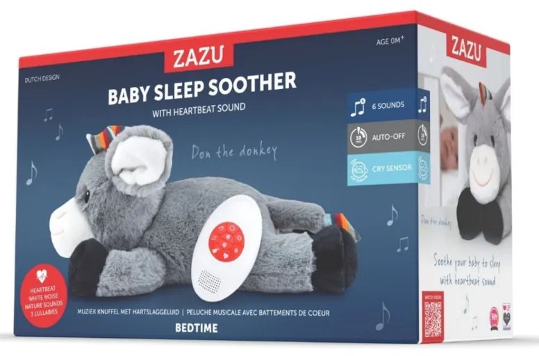 DON Γάιδαρος Νανουρίσματος ZAZU με Χτύπους Καρδιάς και Λευκούς Ήχους