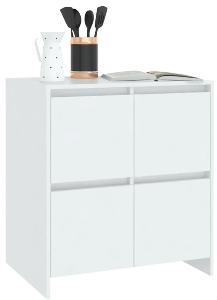 vidaXL Ντουλάπια 2 τεμ. Λευκά 70 x 41 x 75 εκ. από Επεξ. Ξύλο