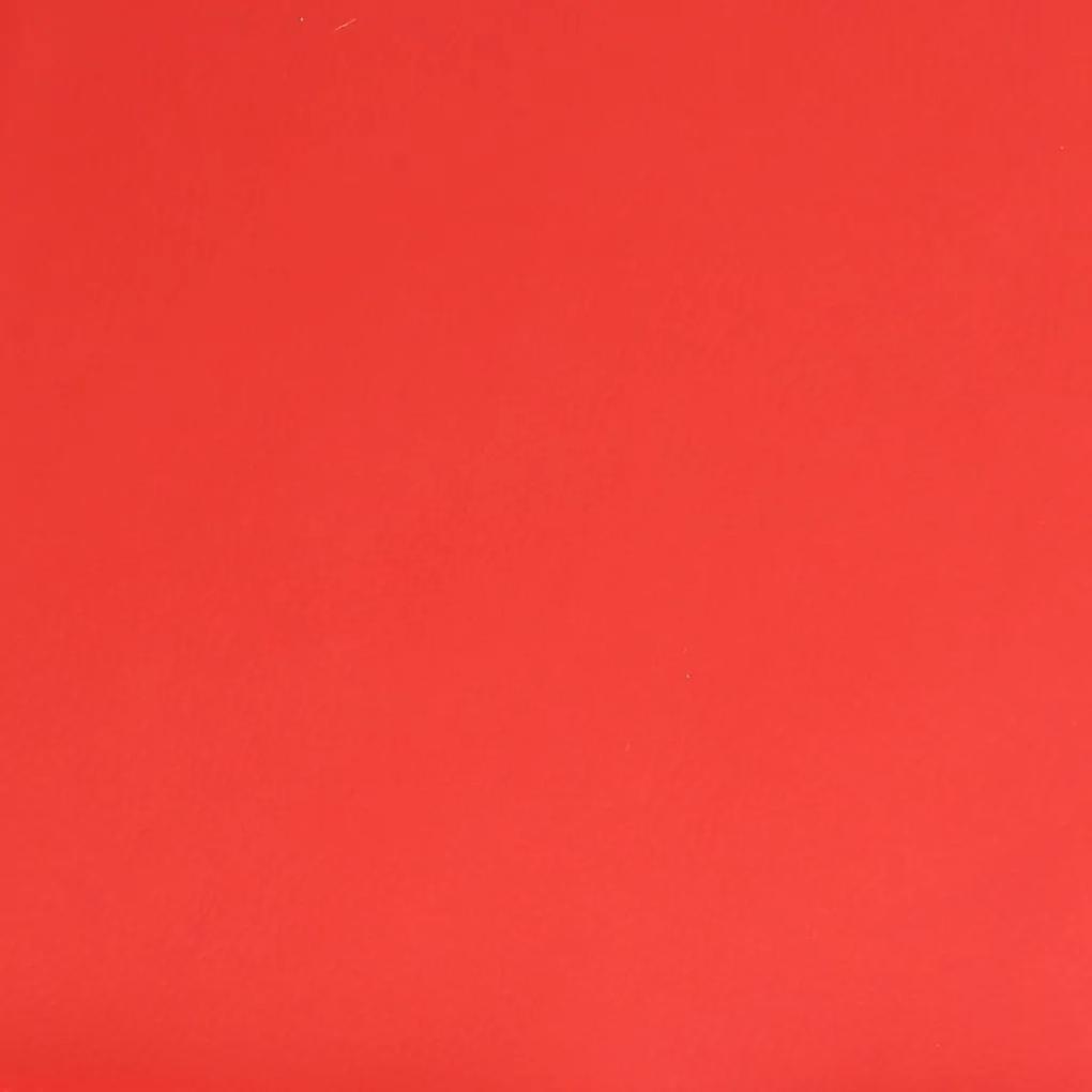 vidaXL Υποπόδιο Κόκκινο 78 x 56 x 32 εκ. από Συνθετικό Δέρμα