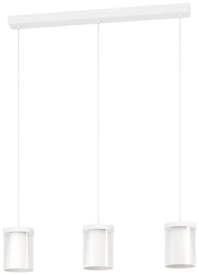 Έξυπνο Κρεμαστό Φωτιστικό Οροφής 3xLED 3,7W RGB TW 3CCT Dimmable Chiusello-Z 901122 Eglo-901122-Λευκό 901122