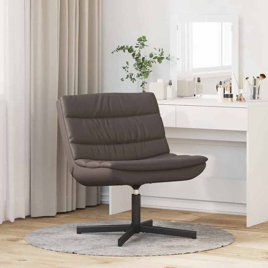 vidaXL Περιστρεφόμενη καρέκλα Καφέ 63 x 75 x 76 εκ Τεχνητό δέρμα