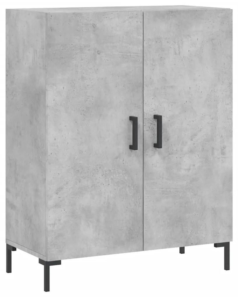 vidaXL Ντουλάπι Γκρι Σκυροδέματος 69,5x34x180 εκ. Επεξεργασμένο Ξύλο