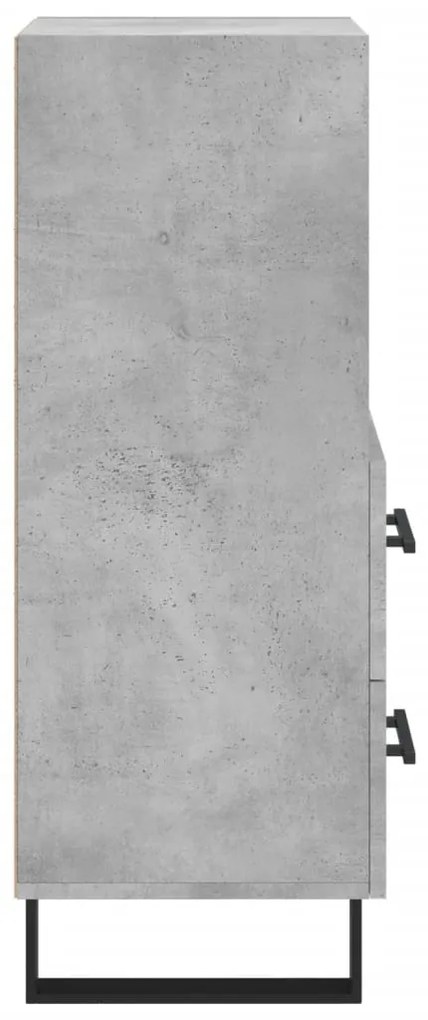 vidaXL Ντουλάπι Γκρι Σκυροδέματος 34,5x34x90 εκ. Επεξεργασμένο Ξύλο