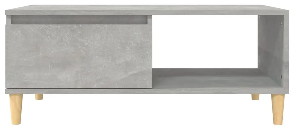 vidaXL Τραπεζάκι Σαλονιού Γκρι Σκυρ. 90x50x36,5 εκ. Επεξεργ. Ξύλο