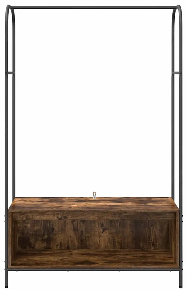 vidaXL Ράφι Ρούχων Καφέ δρυς 100 x 44 x 160 εκ Επεξεργασμένο ξύλο