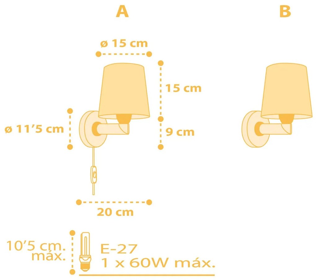 Απλίκα τοίχου Ango Starlight-Kitrino