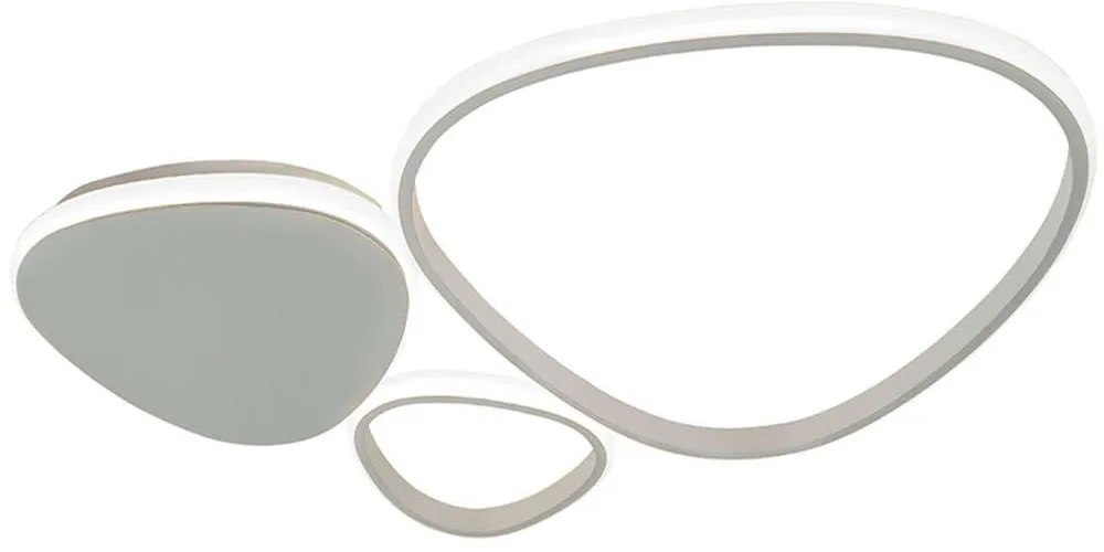 Φωτιστικό Οροφής - Πλαφονιέρα Helix 4301600 62x4cm Led 2478lm 33W 3000K Silver Viokef