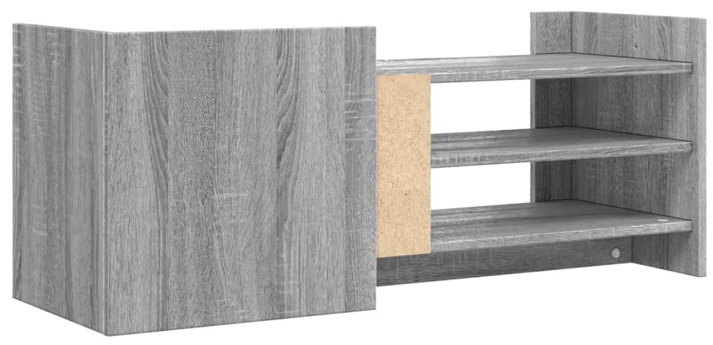 vidaXL Έπιπλο Τηλεόρασης Γκρι Sonoma 100x35x40 εκ. από Επεξεργ. Ξύλο