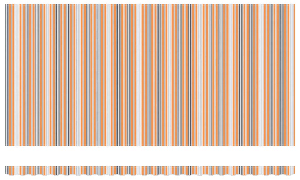 vidaXL Ανασυρόμενη τέντα με LED πολύχρωμες ρίγες 600x300 εκ.