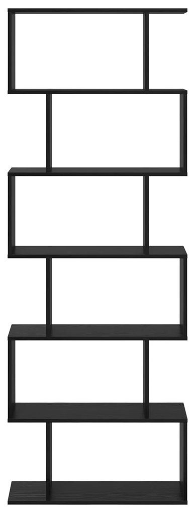 vidaXL Βιβλιοθήκη Μαύρου Δρυός 70x24x193.5 cm Μηχανικής Ξυλείας