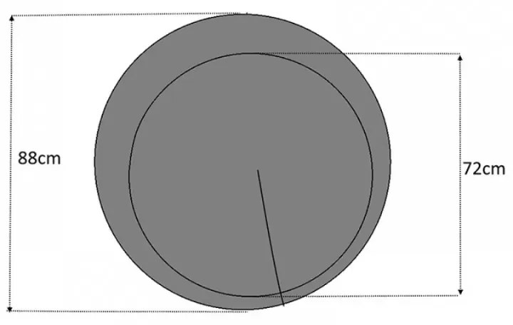 ΚΑΘΡΕΠΤΗΣ ΤΟΙΧΟΥ MOON MEGAPAP ΧΡΩΜΑ ΛΕΥΚΟ Ø88X2,2ΕΚ.