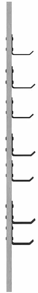 vidaXL Τοίχου Κρεμάστρα Επιτοίχιο Γκρίζο Σονομα 30 x 1,5 x 80 εκ.