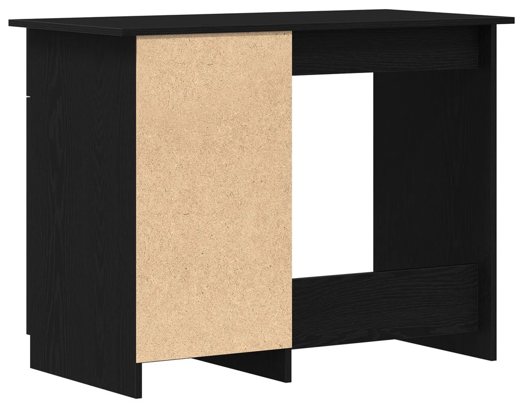 vidaXL Γραφείο Μαύρο Δρυς 100x50x76 εκ από Επεξεργασμένο Ξύλο