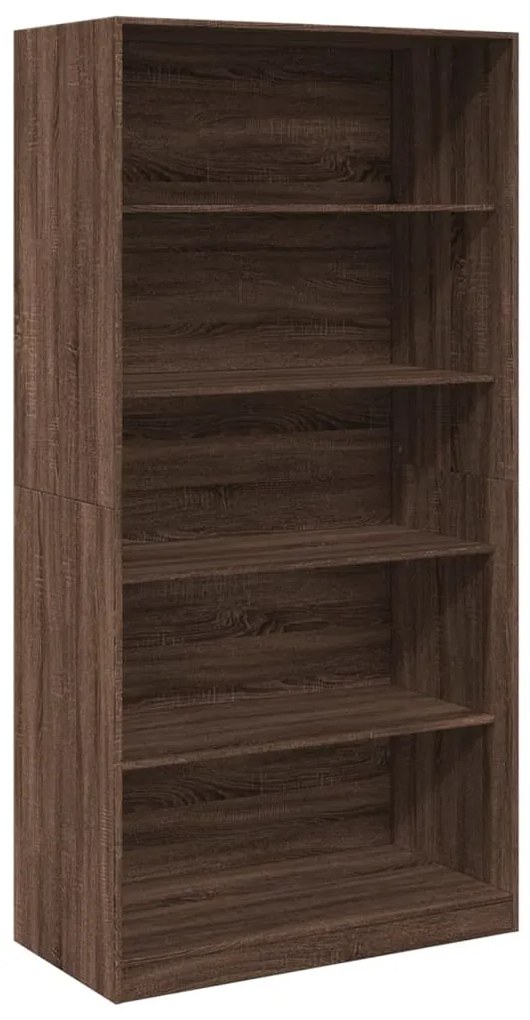 vidaXL Ντουλάπα Καφέ Δρυς 100x50x200 εκ. από Επεξεργασμένο Ξύλο