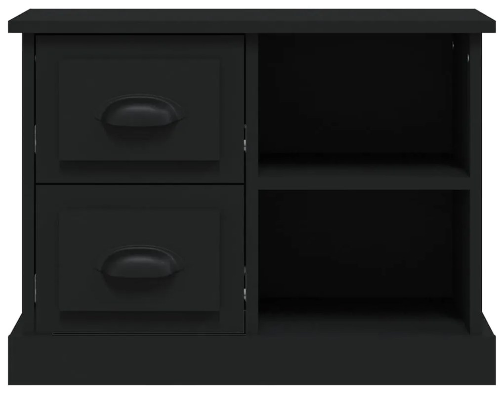 vidaXL Κομοδίνο Μαύρο 60 x 35,5 x 45 εκ.