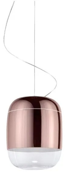 Κρεμαστό Φωτιστικό Οροφής LED 4,2W Dimmable Triac Φυσητό Γυαλί Βάση 12cm Gong Mini S1 Prandina-1A63002013099-Ροζ 1A63002013099