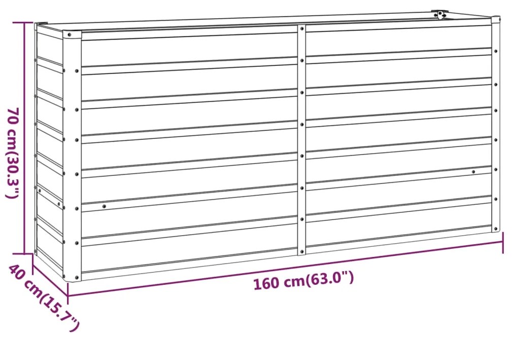 ΖΑΡΝΤΙΝΙΕΡΑ ΓΚΡΙ 160X40X77 ΕΚ. ΑΝΘΕΚΤΙΚΟ ΑΤΣΑΛΙ 151953