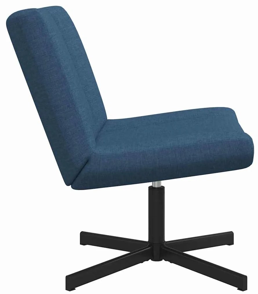 vidaXL Περιστρεφόμενη καρέκλα Μπλε 63 x 75 x 76 εκ ύφασμα