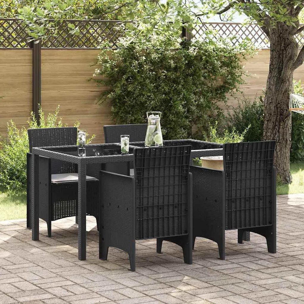 vidaXL Καρέκλα Κήπου 4 pcs Ανθρακί 53 x 49 x 85 εκ. PP