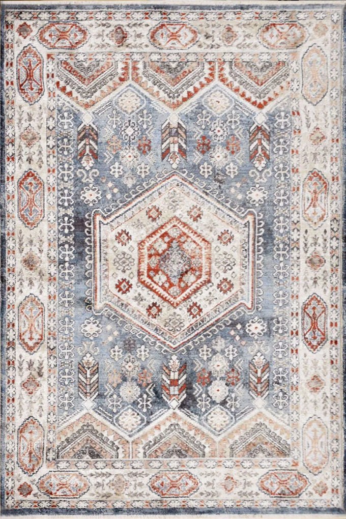 Χαλί Hamadan 33731-35 Beige-Blue Merinos 160X230cm