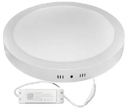 Πλαφονιέρα Φωτιστικό Οροφής Στρογγυλή LED 30W Αλουμινίου Lumen-21-03031100-Λευκό 21-03031100
