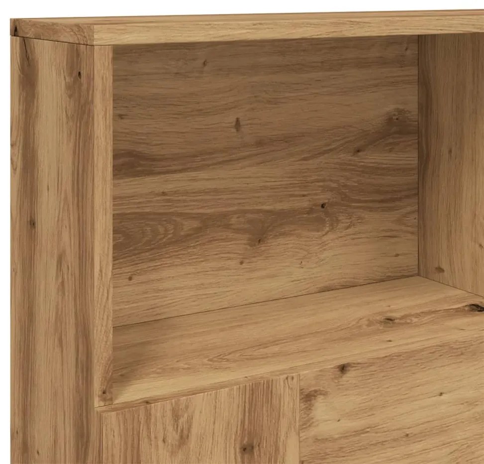 Ντουλάπι κεφαλάρι Δρυς τεχνίτης 140x19x103,5 cm - Καφέ