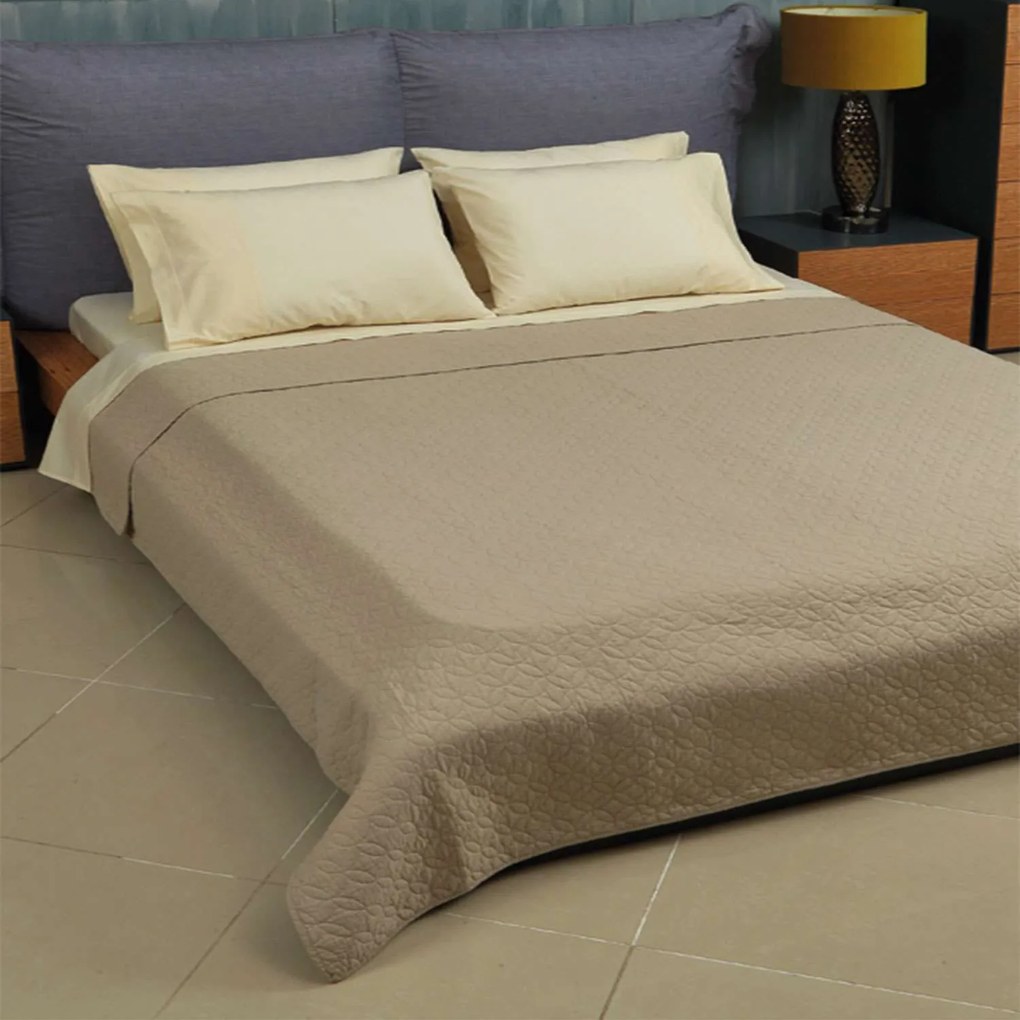 Κουβερλί 4002 Ecru Vesta Home Υπέρδιπλo 230x250cm 100% Βαμβάκι