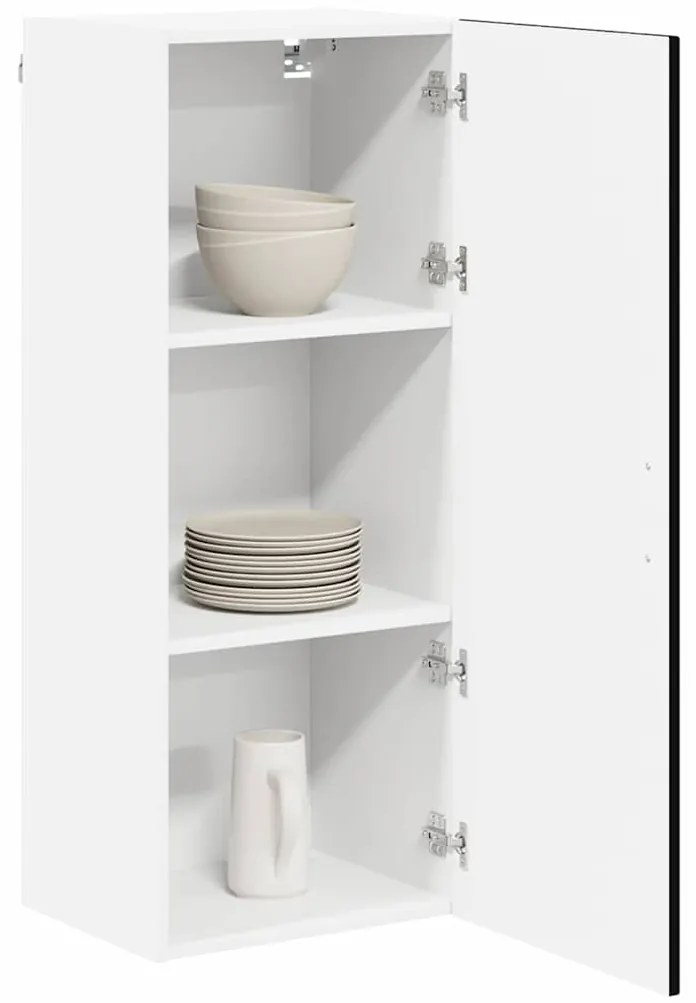 vidaXL Ντουλάπα Κουζίνας Μαύρο 40 x 31 x 100 εκ. Επεξεργασμένο ξύλο