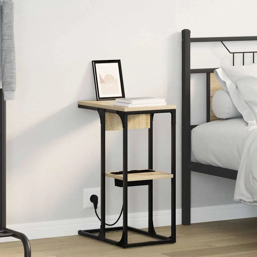 Κομοδίνο Δρύς Sonoma 41,5 x 26 x 60,5 εκ Επεξεργασμένο ξύλο