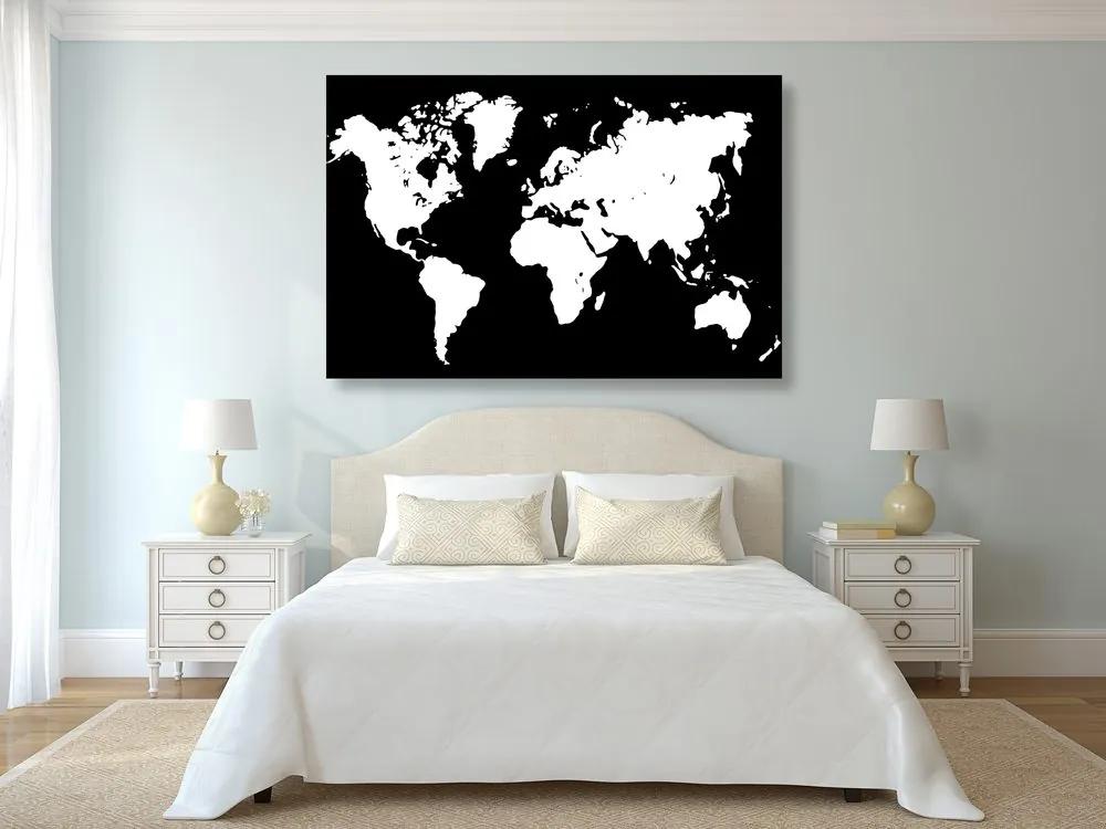 Εικόνα σε λευκό φελλό χάρτη σε μαύρο φόντο - 90x60  wooden