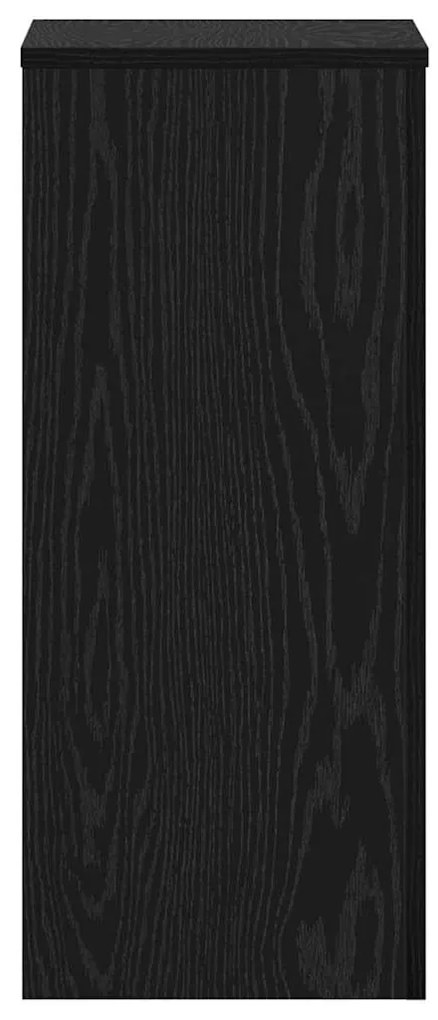 vidaXL Βάση φυτών 2 pcs Μαύρη Οξυά 30 x 30 x 70 εκ. Επεξεργασμένο ξύλο