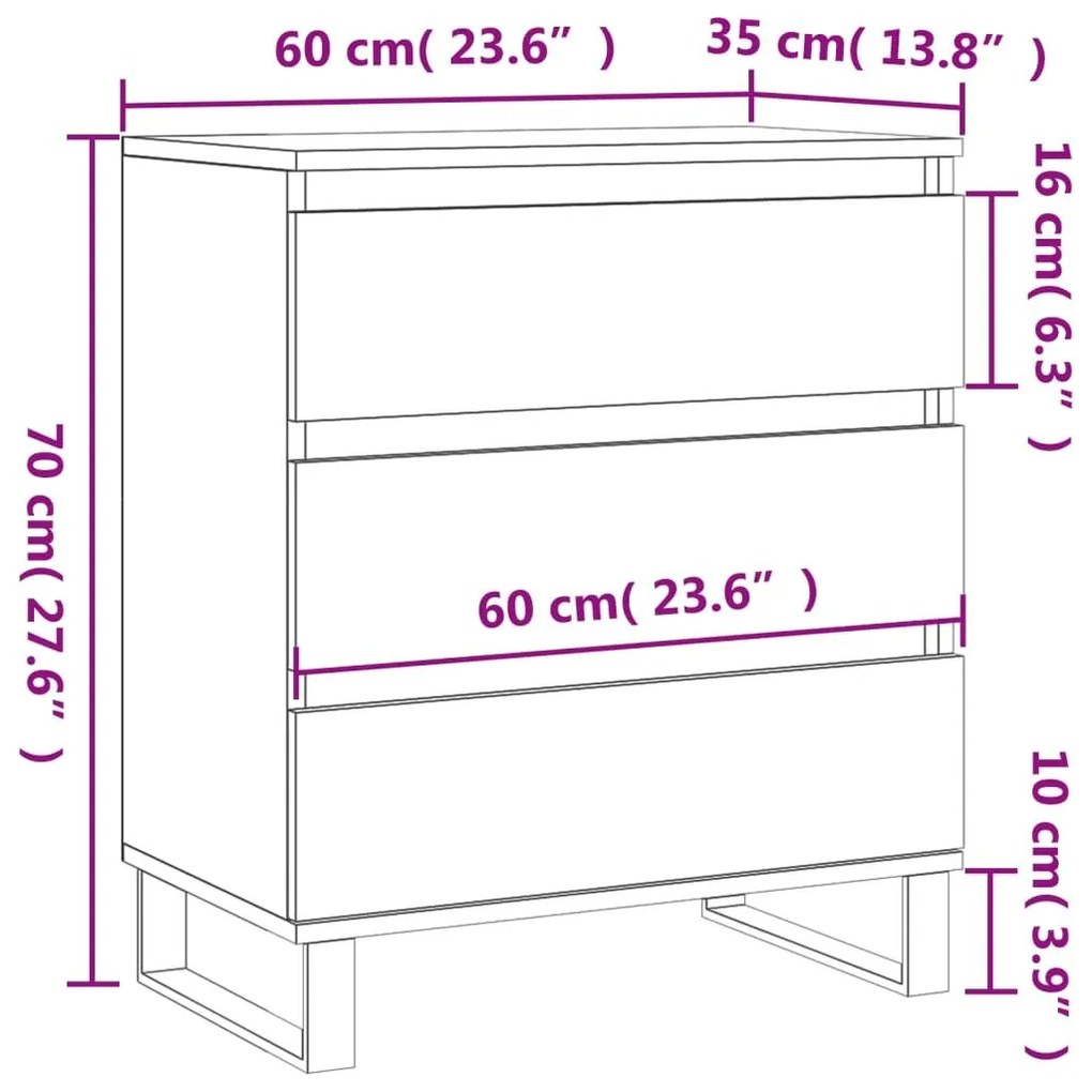 Ντουλάπι Καπνιστή Δρυς 60x35x70 εκ. από Επεξεργασμένο Ξύλο - Καφέ