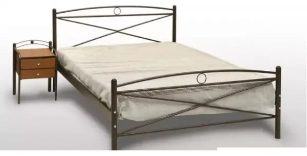 Delch Κρεβάτι Χίος Μονό Μεταλλικό 90x190cm HouseSMetal-furniture295
