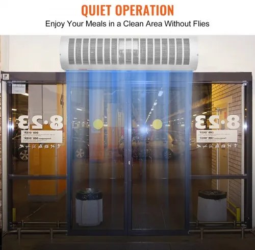 VEVOR 0.9m Commercial Indoor Air Curtain Super Power 2 Speeds 2038m³/h, UL Certified Wall Mounted Air Curtains for Doors, Indoor Over Door Fan with Heavy Duty Limit Switch, Easy-Install Unheated