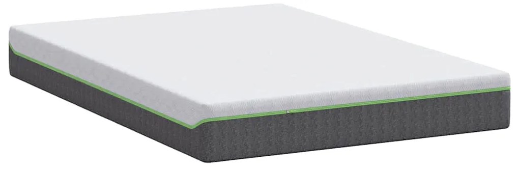 vidaXL Στρώμα Λευκό και Γκρι 140 x 190 cm Τσέπες ελατηρίων