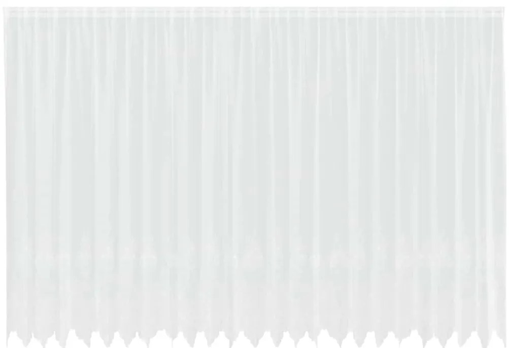 vidaXL Κουρτίνες με κουρτίνες Άλλο Λευκό 600 x 245 cm Πολυεστέρας