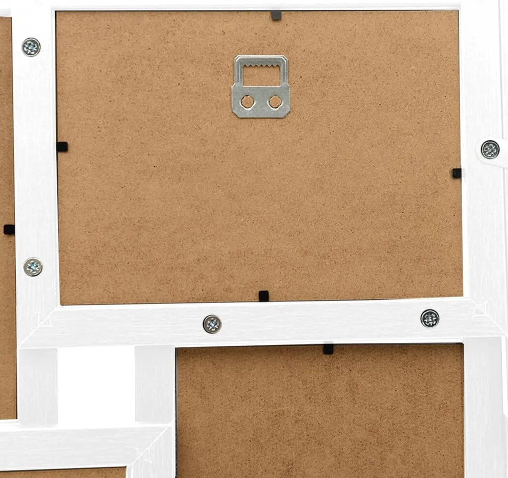 vidaXL Πλαίσιο Φωτογραφιών Κολάζ Λευκό για Φωτ. 24 x (10 x 15 εκ.) MDF