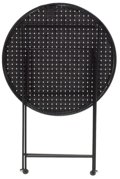 Τραπεζαρία Walen σετ 3τεμ μέταλλο μαύρο