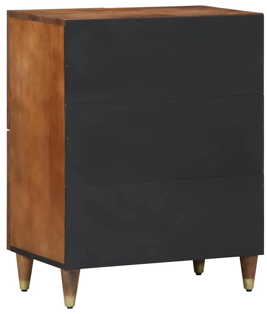 vidaXL Πλαϊνό Γραφείο με ράφι Καφέ 60 x 33 x 75 cm Μασίφ ξύλο μάνγκο