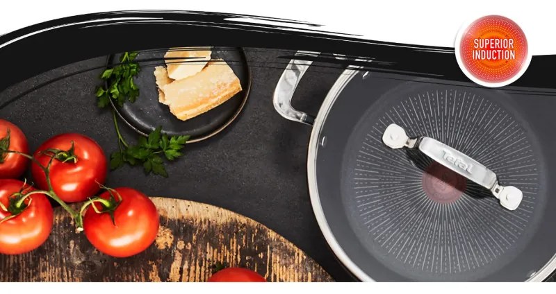 Τηγάνι Wok  Tefal G2557172 SHAL26CV M Απεριόριστο, 26 cm, Καπάκι, Αντικολλητική επίστρωση, Θερμοσήμα, Επαγωγή, Μαύρο