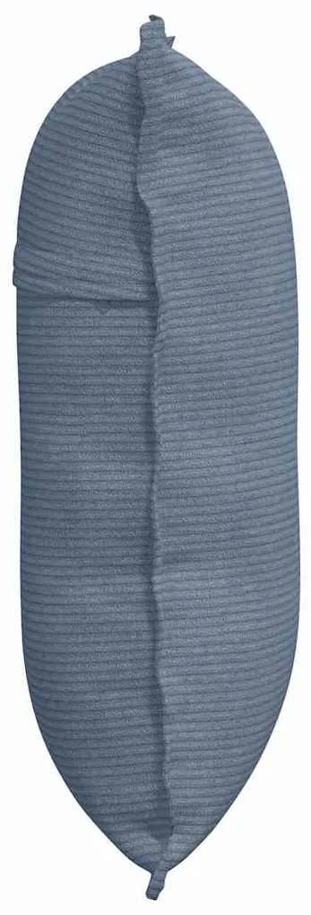 vidaXL Μαξιλάρι Πλάτης Μπλε 60 x 50 cm Υφασμάτινο Κορντουρά