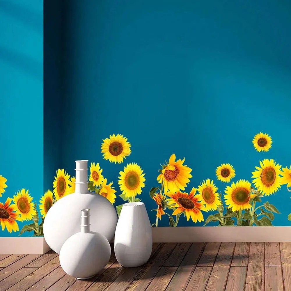 Αυτοκόλλητες Μπορντούρες Βινυλίου Sunflower 53001 198x30cm Yellow Ango Vinyl