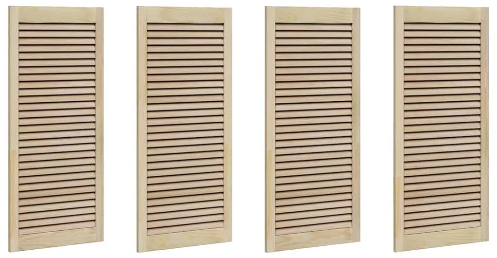 vidaXL Πόρτα Ντουλάπας με πόρτα 4 pcs Φυσικό 140.5 x 2.1 x 49.5 cm