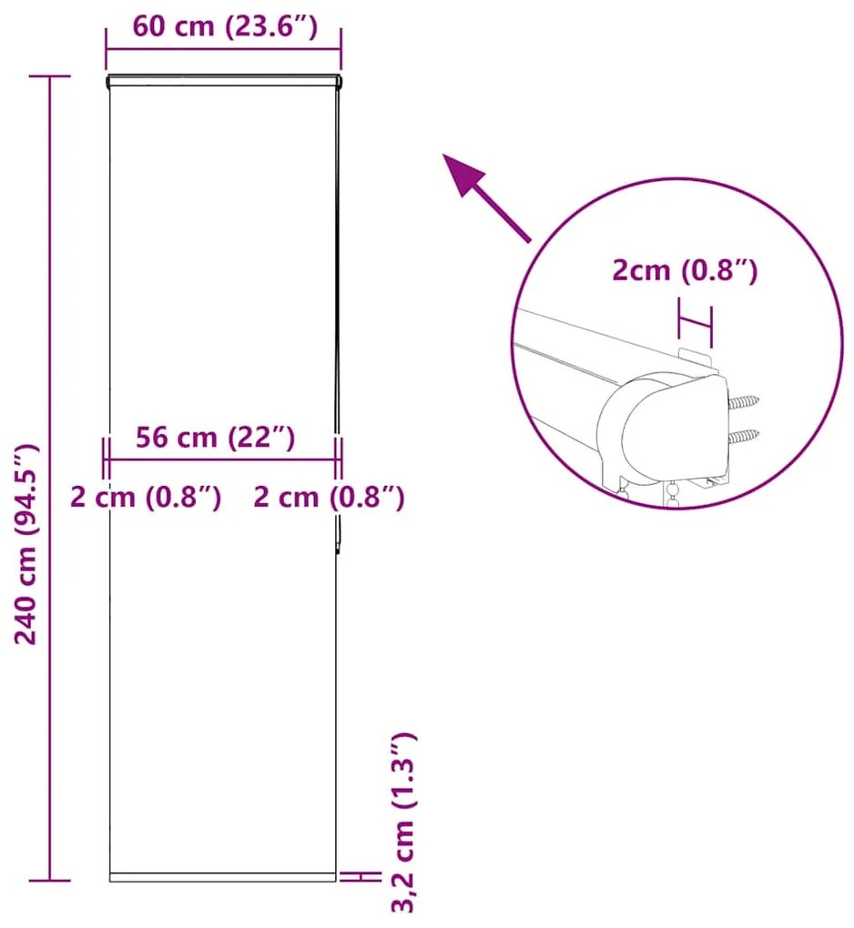 ΚΟΥΡΤΙΝΑ ΜΠΑΝΙΟΥ ΡΟΛΟ ΚΑΣΕΤΑ 60X240ΕΚ. ΠΛΑΤΟΣ ΥΦΑΣΜΑΤΟΣ 56ΕΚ. 4015041