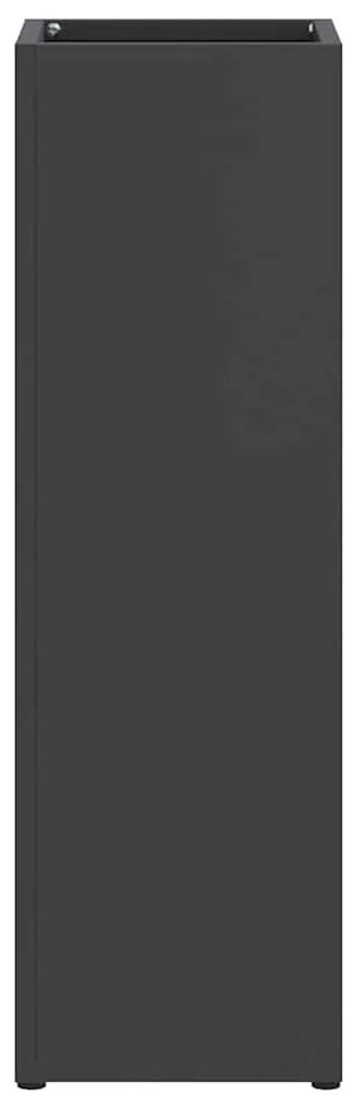 vidaXL Σχέδιο &amp; βάση αποθήκευσης Μαύρο 15.5 x 15.5 x 49 εκ Μέταλλο