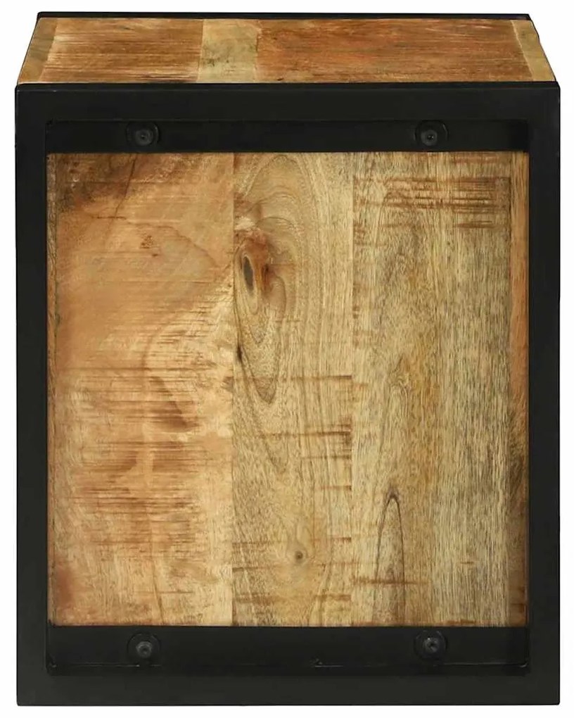 vidaXL Κύβος Τοίχου με ράφι Καφέ 55 x 35 x 40 εκ Μασίφ ξύλο μάνγκο