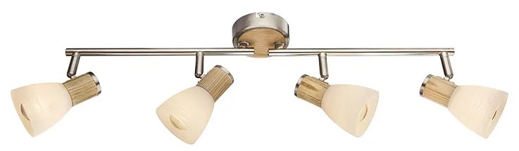 Φωτιστικό Οροφής Globo Lighting Gylfi 54352-4 Νίκελ Ματ