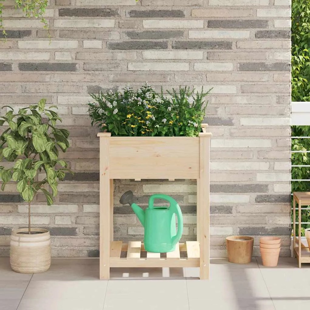 vidaXL Γλάστρα Κήπου 60 x 60 x 76 εκ. από Σολίδ Ξύλο Πεύκου
