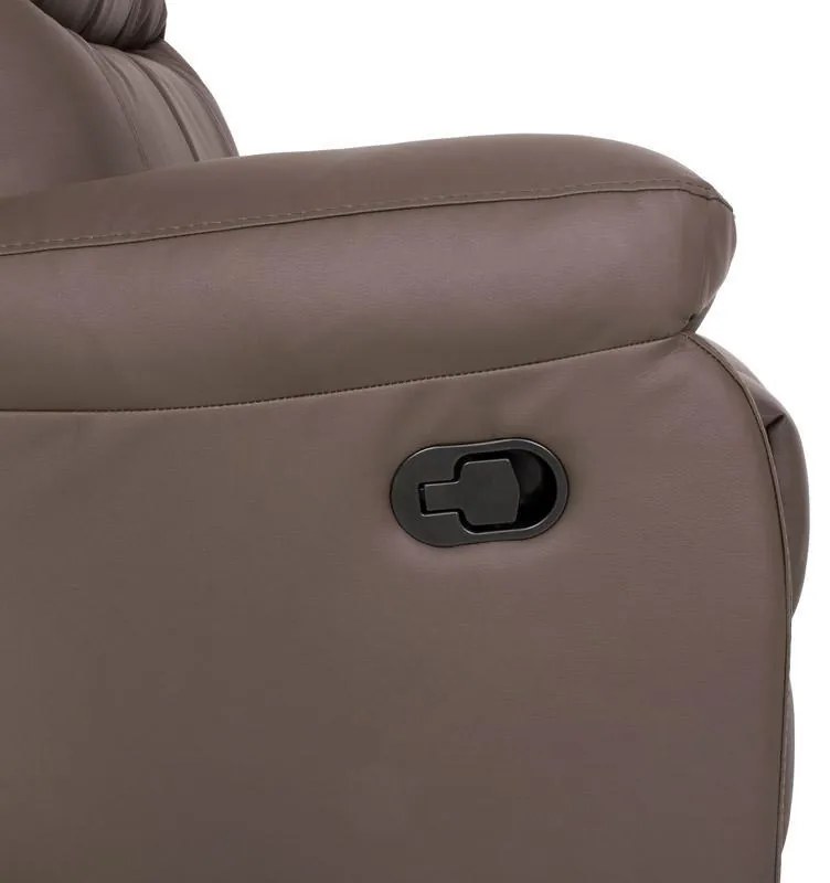 Πολυθρόνα Relax Chicago 1122 Fylliana Γκρί Τεχνόδερμα 97x90x100 εκ. 97x90x100 εκ.